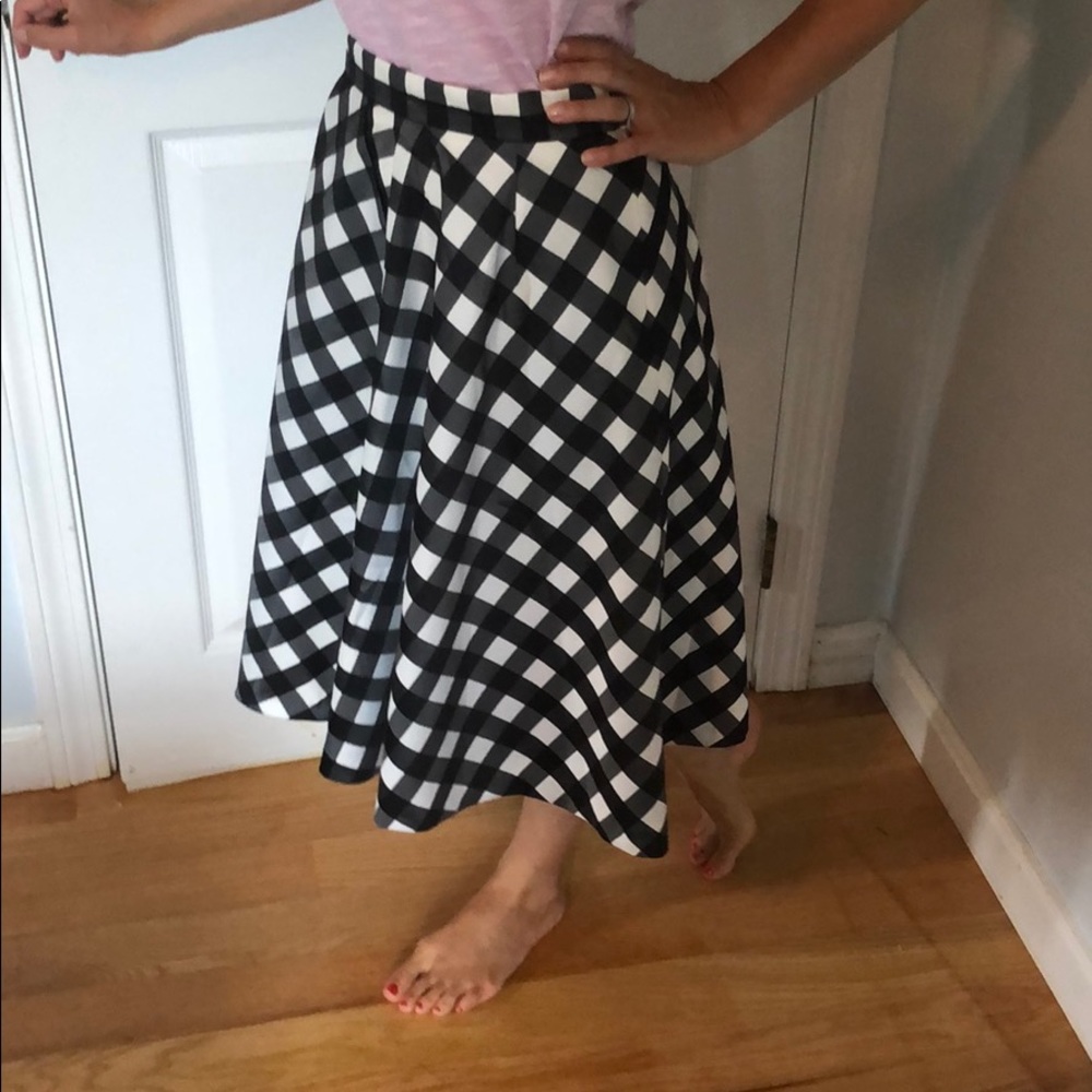 Talbots Petite plaid skirt